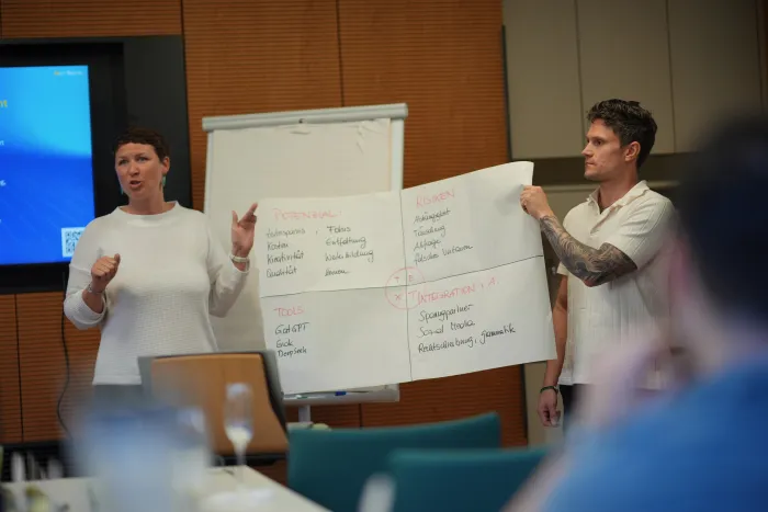 Workshop audience during brainstorming